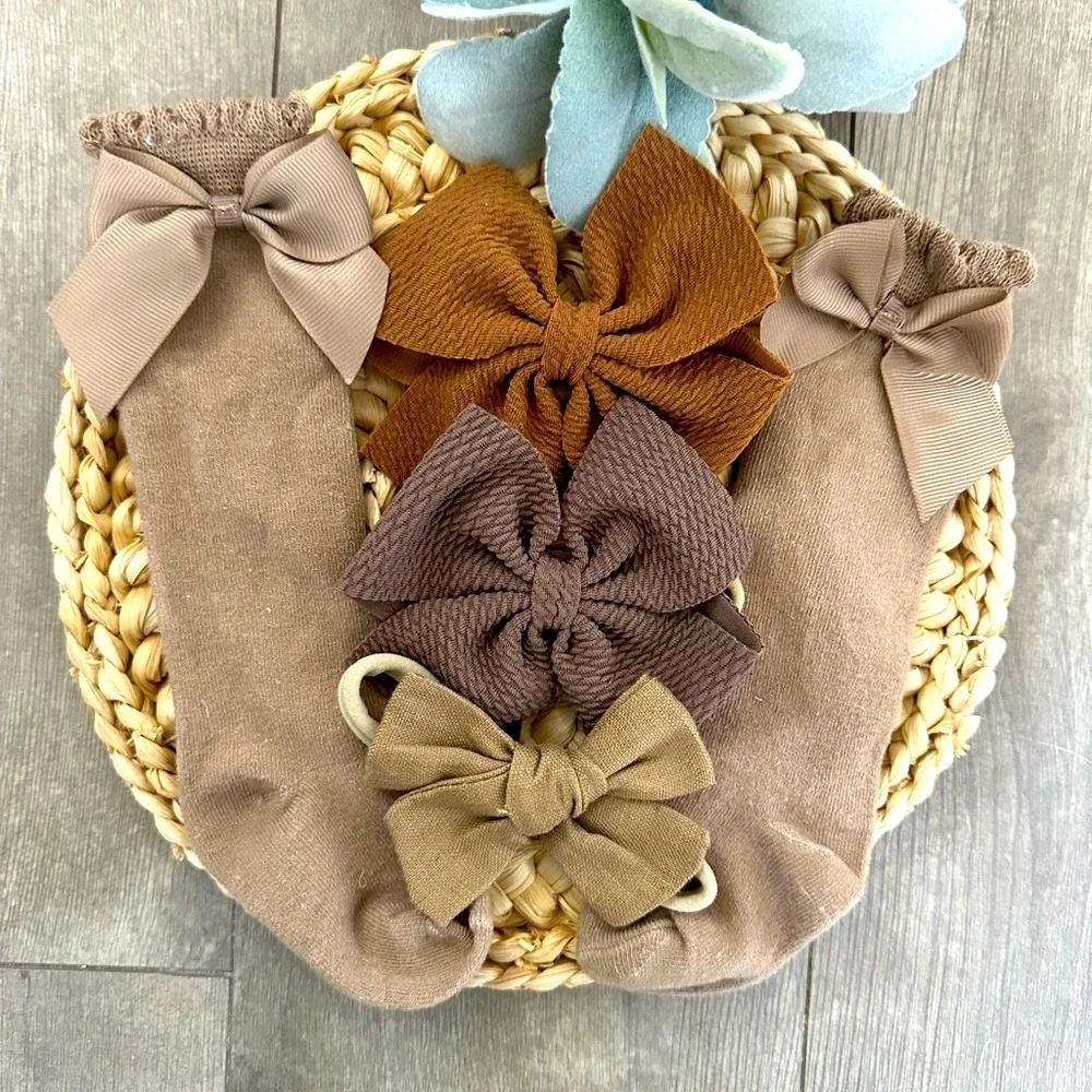 Baby Girl boho socks & hair pieces headband baby girl 0-12 months